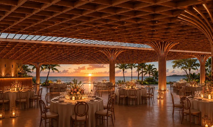Gaia outdoor dining render
